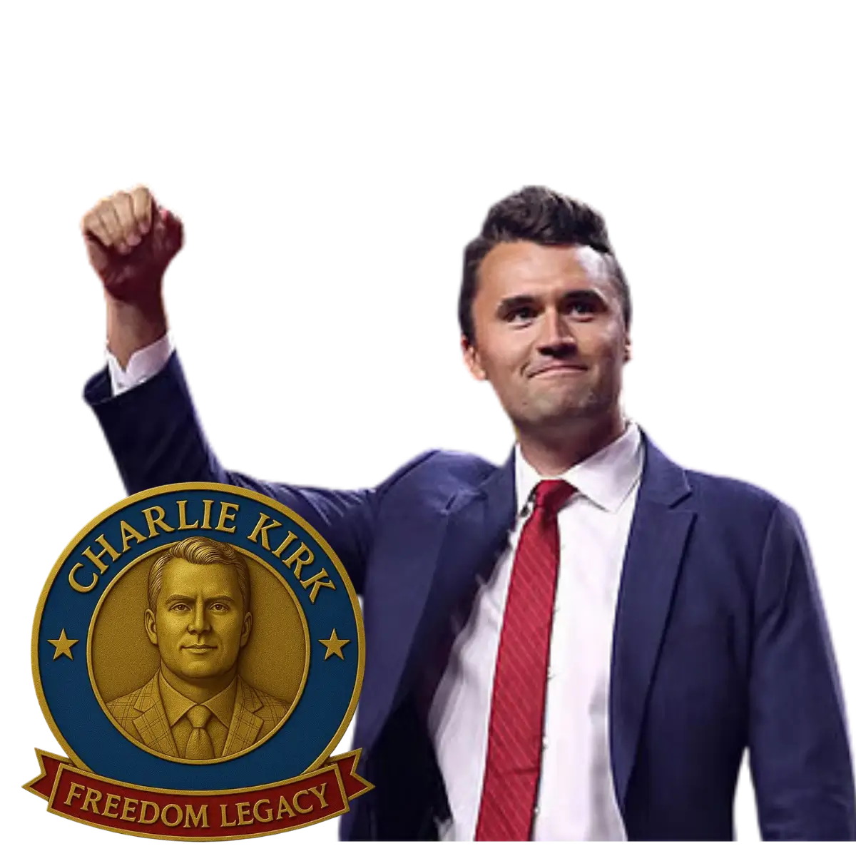 CHARLIE KIRK GOLDEN BADGE