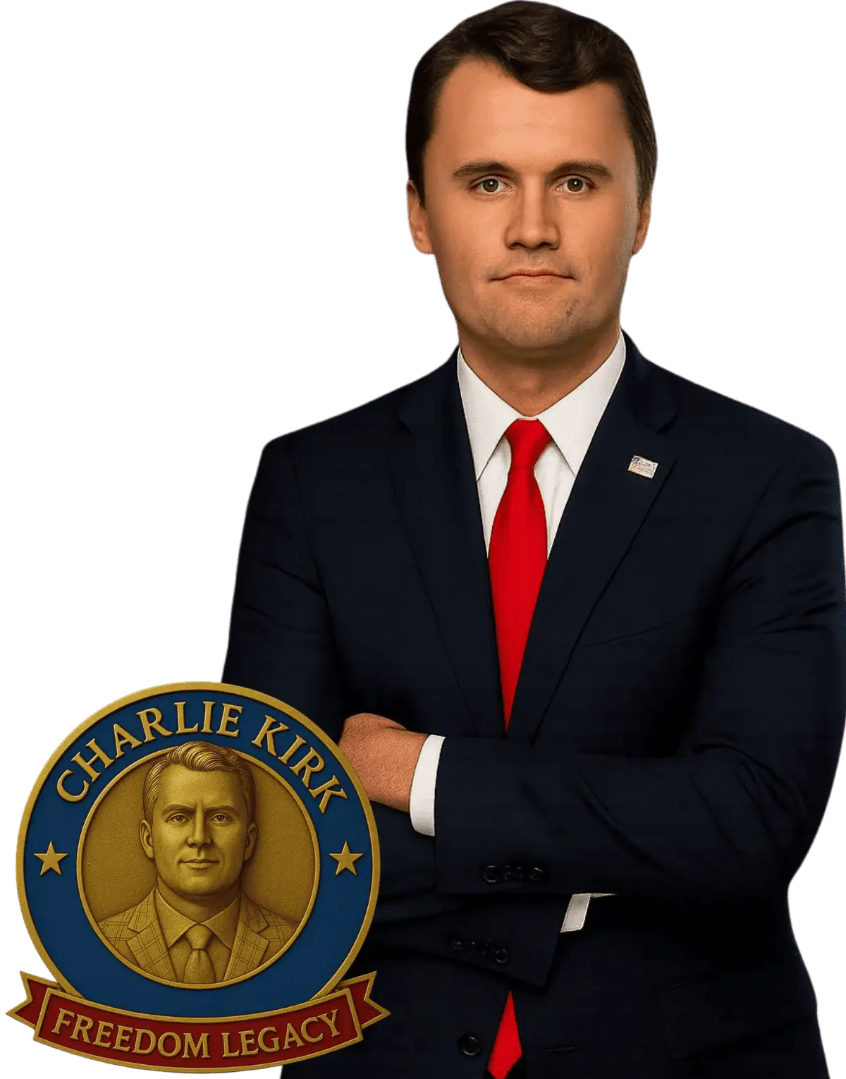 CHARLIE KIRK GOLDEN BADGE1